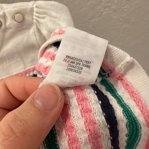 Janie and Jack Stripe Knit Short Sleeve Shirt - Picture 7 of 7